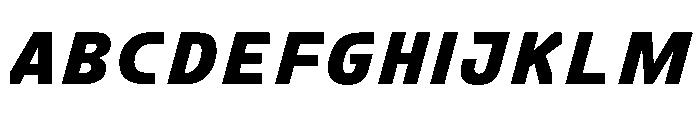FC Crimp 361 Black Italic Font UPPERCASE