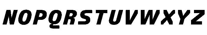 FC Crimp 361 Black Italic Font UPPERCASE