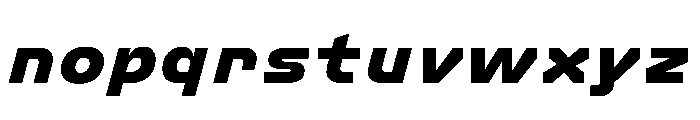 FC Crimp 361 Black Italic Font LOWERCASE
