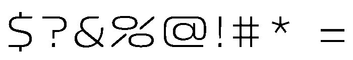 FC Crimp 410 Expanded Light Font OTHER CHARS