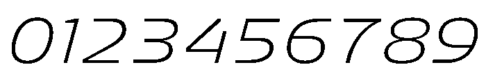 FC Crimp 411 Expanded Light Italic Font OTHER CHARS