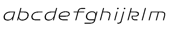 FC Crimp 411 Expanded Light Italic FONT