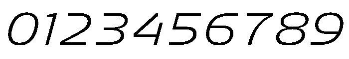 FC Crimp 421 Expanded Italic Font OTHER CHARS