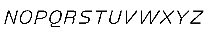 FC Crimp 421 Expanded Italic Font UPPERCASE