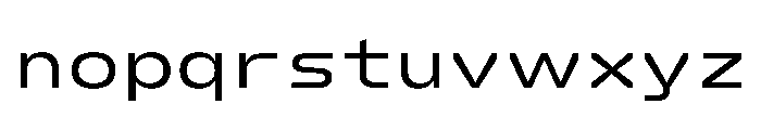 FC Crimp 430 Expanded Medium Font LOWERCASE