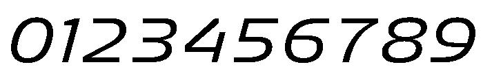FC Crimp 431 Expanded Medium Italic Font OTHER CHARS