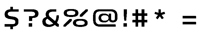 FC Crimp 440 Expanded Bold Font OTHER CHARS