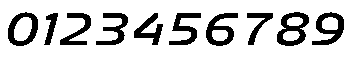 FC Crimp 441 Expanded Bold Italic Font OTHER CHARS