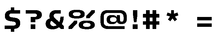 FC Crimp 450 Expanded Extra Bold Font OTHER CHARS