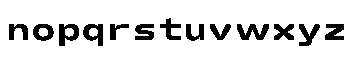 FC Crimp 450 Expanded Extra Bold Font LOWERCASE