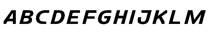 FC Crimp 451 Expanded Extra Bold Italic Font UPPERCASE
