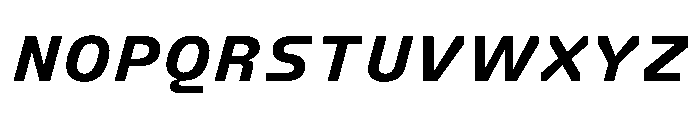 FC Crimp 451 Expanded Extra Bold Italic Font UPPERCASE
