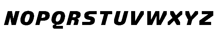 FC Crimp 461 Expanded Black Italic Font UPPERCASE