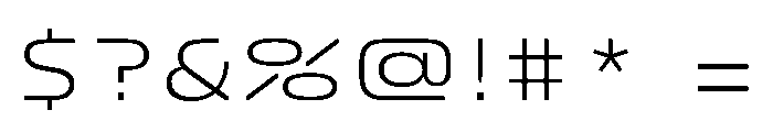 FC Crimp 510 X Expanded Light Font OTHER CHARS