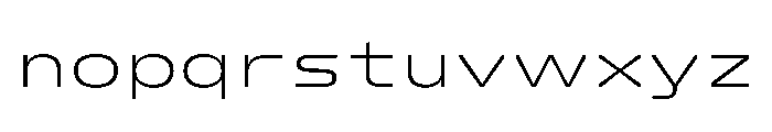 FC Crimp 510 X Expanded Light Font LOWERCASE