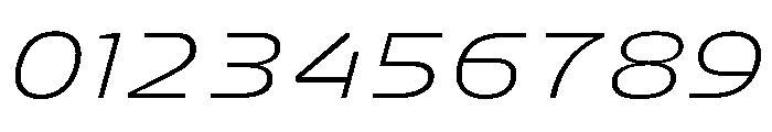 FC Crimp 511 X Expanded Light Italic Font OTHER CHARS