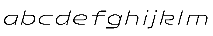 FC Crimp 511 X Expanded Light Italic FONT