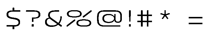 FC Crimp 520 X Expanded Regular Font OTHER CHARS