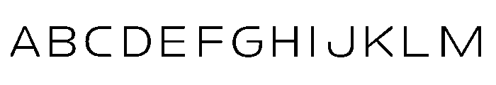 FC Crimp 520 X Expanded Regular Font UPPERCASE