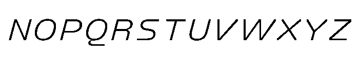 FC Crimp 521 X Expanded Italic Font UPPERCASE