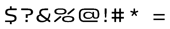 FC Crimp 530 X Expanded Medium Font OTHER CHARS