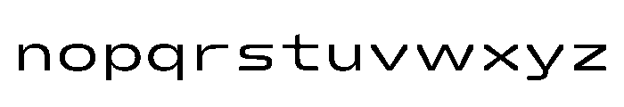 FC Crimp 530 X Expanded Medium Font LOWERCASE