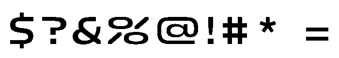 FC Crimp 540 X Expanded Bold Font OTHER CHARS