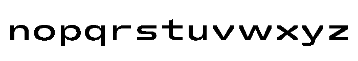 FC Crimp 540 X Expanded Bold Font LOWERCASE