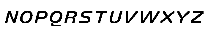 FC Crimp 541 X Expanded Bold Italic Font UPPERCASE
