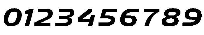 FC Crimp 551 X Expanded Extra Bold Italic Font OTHER CHARS