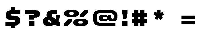 FC Crimp 560 X Expanded Black Font OTHER CHARS