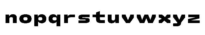 FC Crimp 560 X Expanded Black Font LOWERCASE
