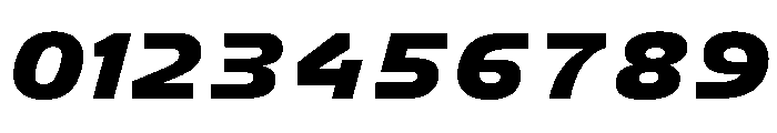 FC Crimp 561 X Expanded Black Italic Font OTHER CHARS