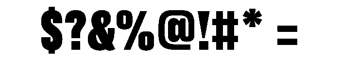 FC Cru 100 X Condensed Black Font OTHER CHARS