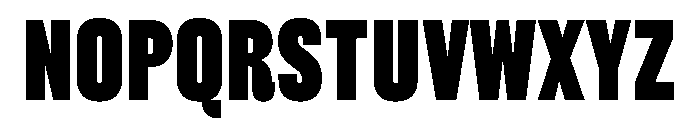 FC Cru 100 X Condensed Black Font UPPERCASE