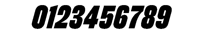 FC Cru 101 X Condensed Black Italic Font OTHER CHARS