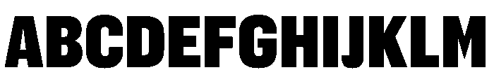 FC Cru 200 Condensed Black Font UPPERCASE