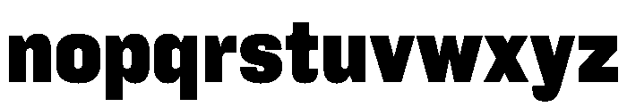FC Cru 200 Condensed Black Font LOWERCASE