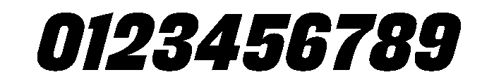 FC Cru 201 Condensded Black Italic Font OTHER CHARS