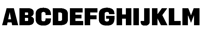 FC Cru 300 SemiCondensed Black Font UPPERCASE