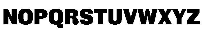 FC Cru 300 SemiCondensed Black Font UPPERCASE