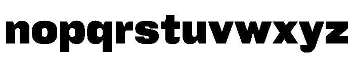FC Cru 300 SemiCondensed Black Font LOWERCASE