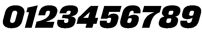 FC Cru 301 SemiCondensed Black Italic Font OTHER CHARS