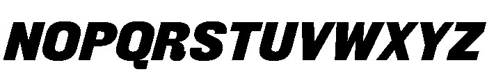 FC Cru 301 SemiCondensed Black Italic Font UPPERCASE
