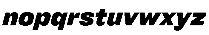 FC Cru 301 SemiCondensed Black Italic Font LOWERCASE