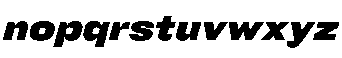 FC Cru 401 Black Italic Font LOWERCASE