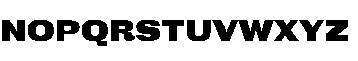 FC Cru 500 SemiExpanded Black Font UPPERCASE