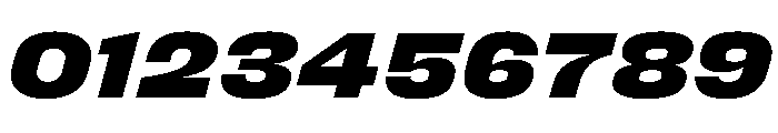 FC Cru 501 SemiExpanded Black Italic Font OTHER CHARS