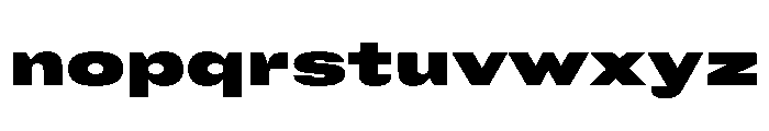 FC Cru 600 Expanded Black Font LOWERCASE