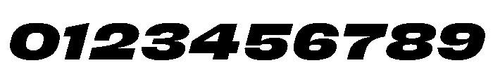 FC Cru 601 Expanded Black Italic Font OTHER CHARS